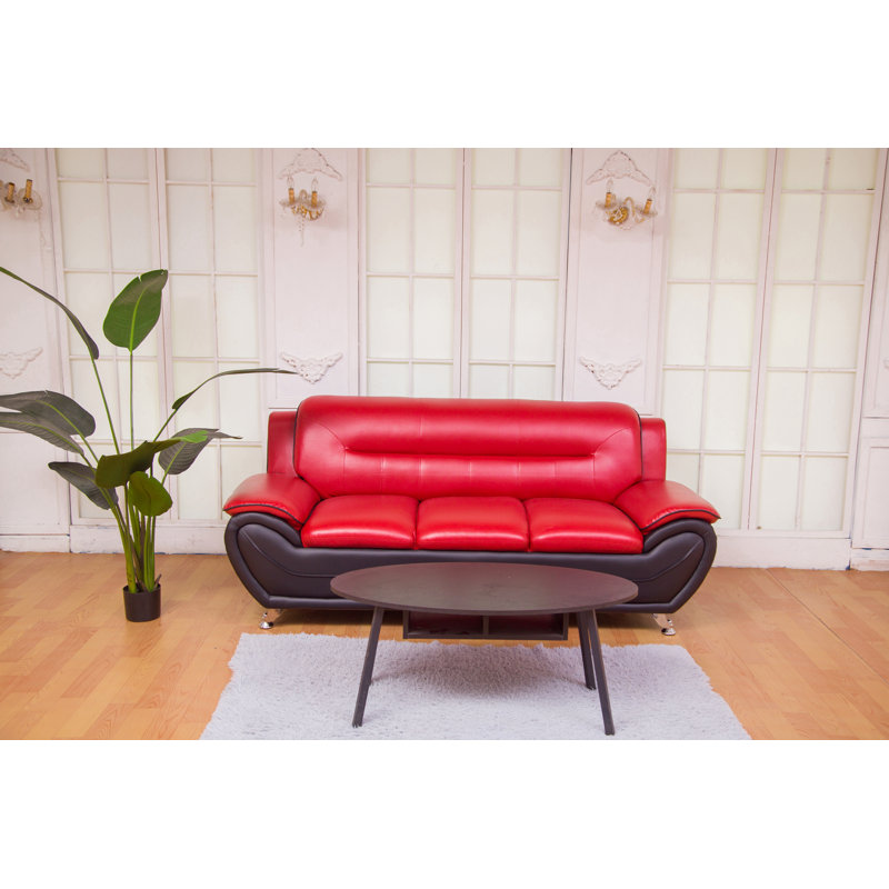 Orren Ellis Stcyr 3 Piece Faux Leather Living Room Set & Reviews Wayfair